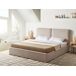 Beliani Cama matrimonial Tela Arbois 188x216 Beliani Cama matrimonial Tela Arbois 188x216 Beige