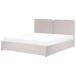 Beliani Cama matrimonial Tela Arbois 188x216 Beliani Cama matrimonial Tela Arbois 188x216 Beige
