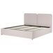 Beliani Cama matrimonial Tela Arbois 188x216 Beliani Cama matrimonial Tela Arbois 188x216 Beige