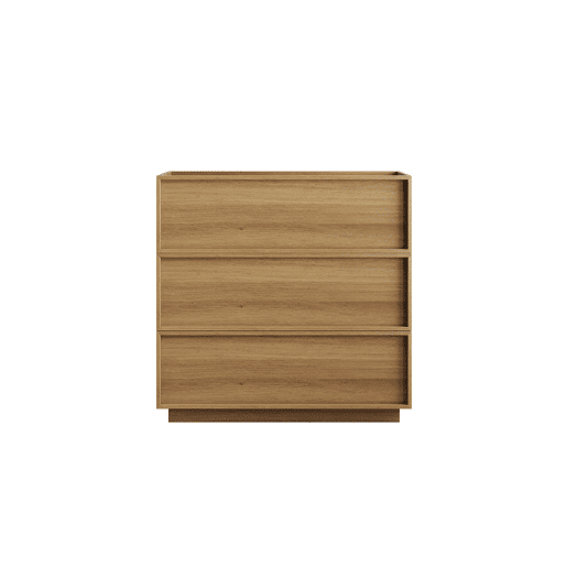 Cômoda com 3 gavetas - Móvel de arrumação moderno para sala, quarto e corredor - Carvalho