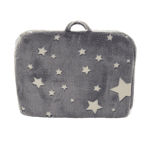 Sofá infantil - com alças e bolsos laterais, leve, cadeira de espuma - cinza