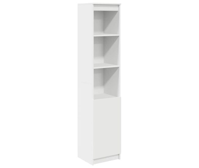 Aparador león 5 estantes + puerta blanco 180x37,5x35 cm