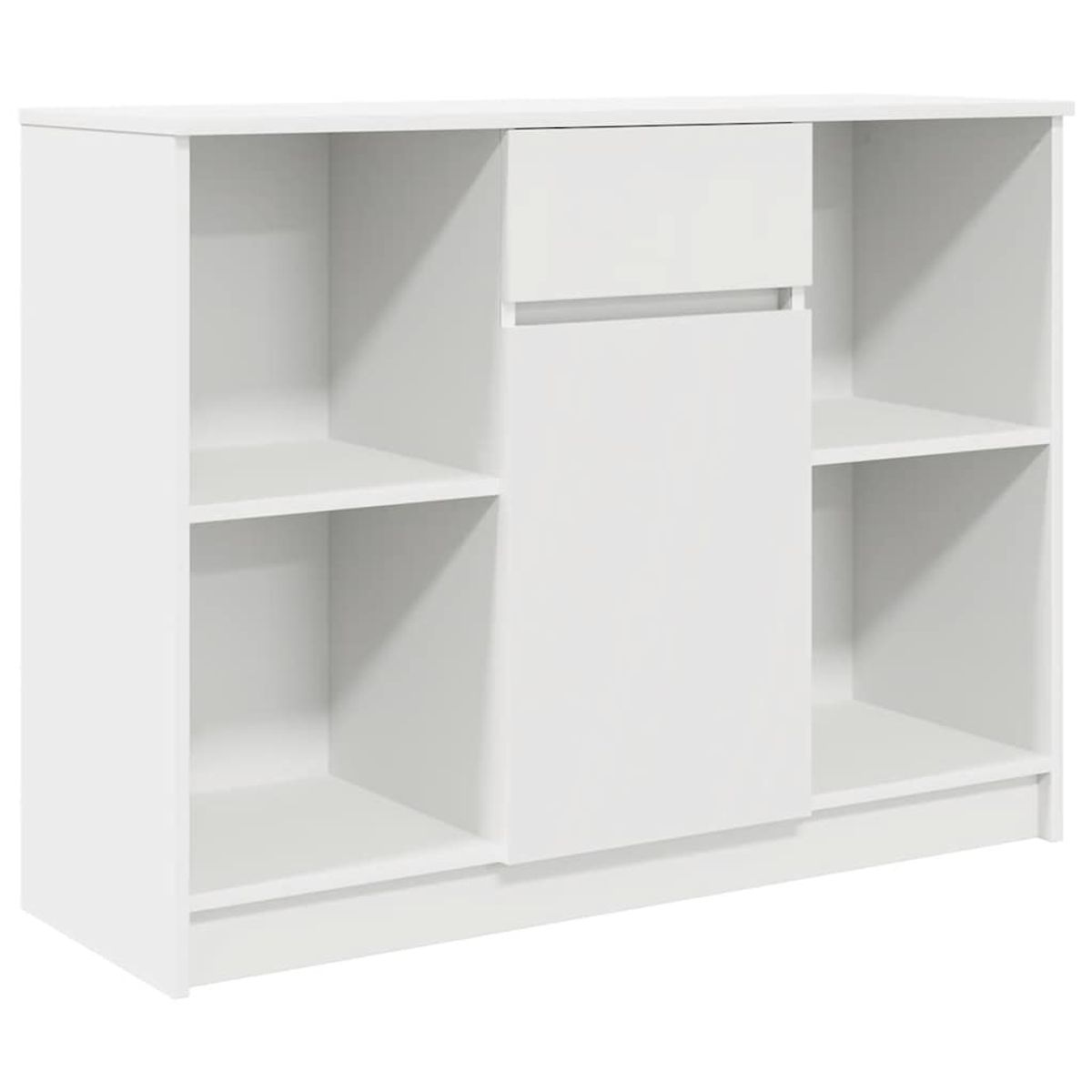 Aparador tundra 4 compartimentos + cajón + puerta blanco 76x101x35 cm