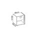 Conjunto de dormitorio Lago Pack cama + mesita + armario vestid 195x96 Conjunto de dormitorio Lago Pack cama + mesita + armario vestid 195x96 Natural