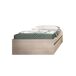 Conjunto de dormitorio Lago Pack cama + mesita + armario vestid 195x96 Conjunto de dormitorio Lago Pack cama + mesita + armario vestid 195x96 Natural