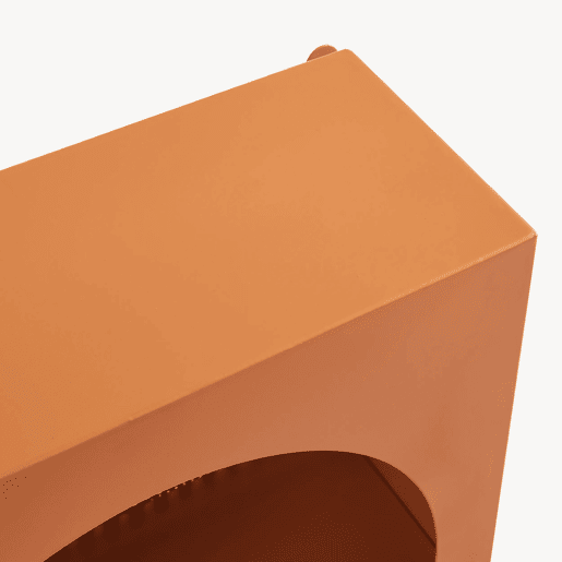 Prateleira de parede Jäller metal 40x30x13 cm Laranja en.casa