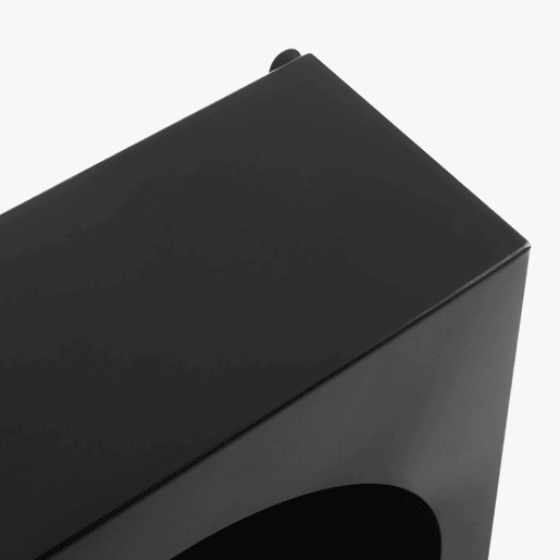 Prateleira de parede Jäller metal 40x30x13 cm Preto en.casa
