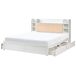 Beliani Cama matrimonial MDF Bizou 188x227 Beliani Cama matrimonial MDF Bizou 188x227 Blanco