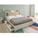 Beliani Cama matrimonial MDF Bizou 188x227 Beliani Cama matrimonial MDF Bizou 188x227 Blanco