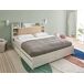 Beliani Cama matrimonial MDF Bizou 188x227 Beliani Cama matrimonial MDF Bizou 188x227 Blanco