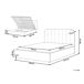 Beliani Cama matrimonial Tela Challans 148x215 Beliani Cama matrimonial Tela Challans 148x215 Crema