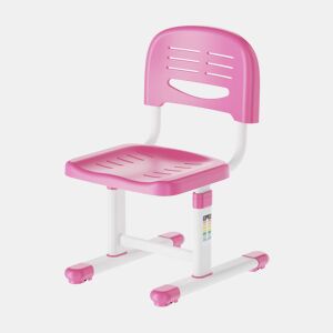 Cadeira de criança Sauda regulável em altura 75x36x46 cm rosabranco en.casa