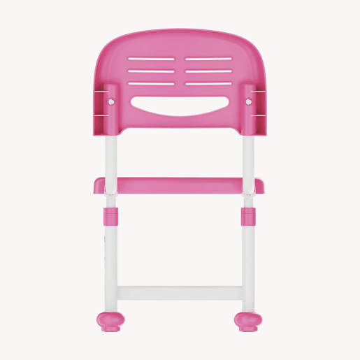Cadeira de criança Sauda regulável em altura 75x36x46 cm rosabranco en.casa