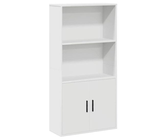 Estantería cordel 2 compartimentos + 2 puertas blanco 120x60x24 cm