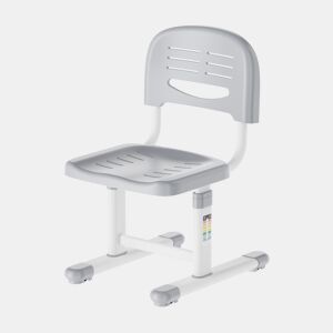 Cadeira de criança Sauda regulável em altura 75x36x46 cm cinzento clarobranco en.casa