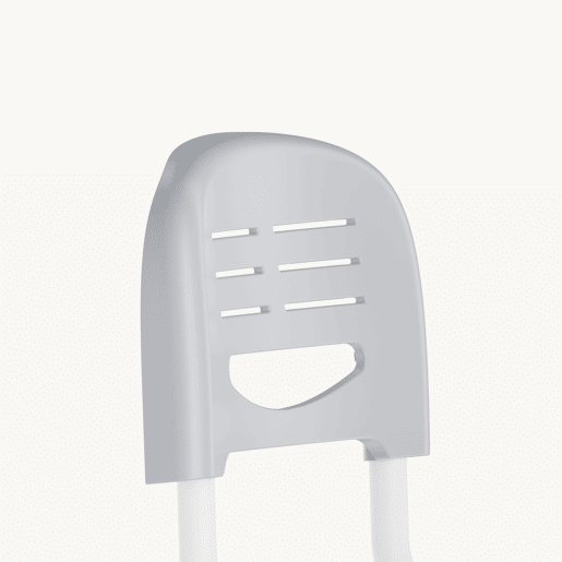 Cadeira de criança Sauda regulável em altura 75x36x46 cm cinzento clarobranco en.casa
