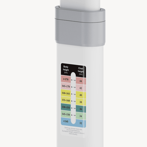 Cadeira de criança Sauda regulável em altura 75x36x46 cm cinzento clarobranco en.casa