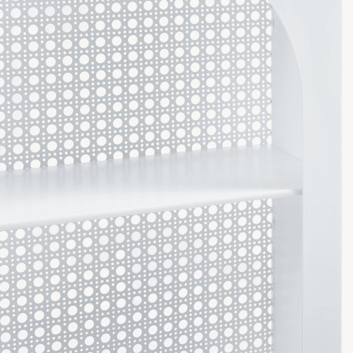Prateleira de parede Jäller metal 40x30x13 cm Branco en.casa