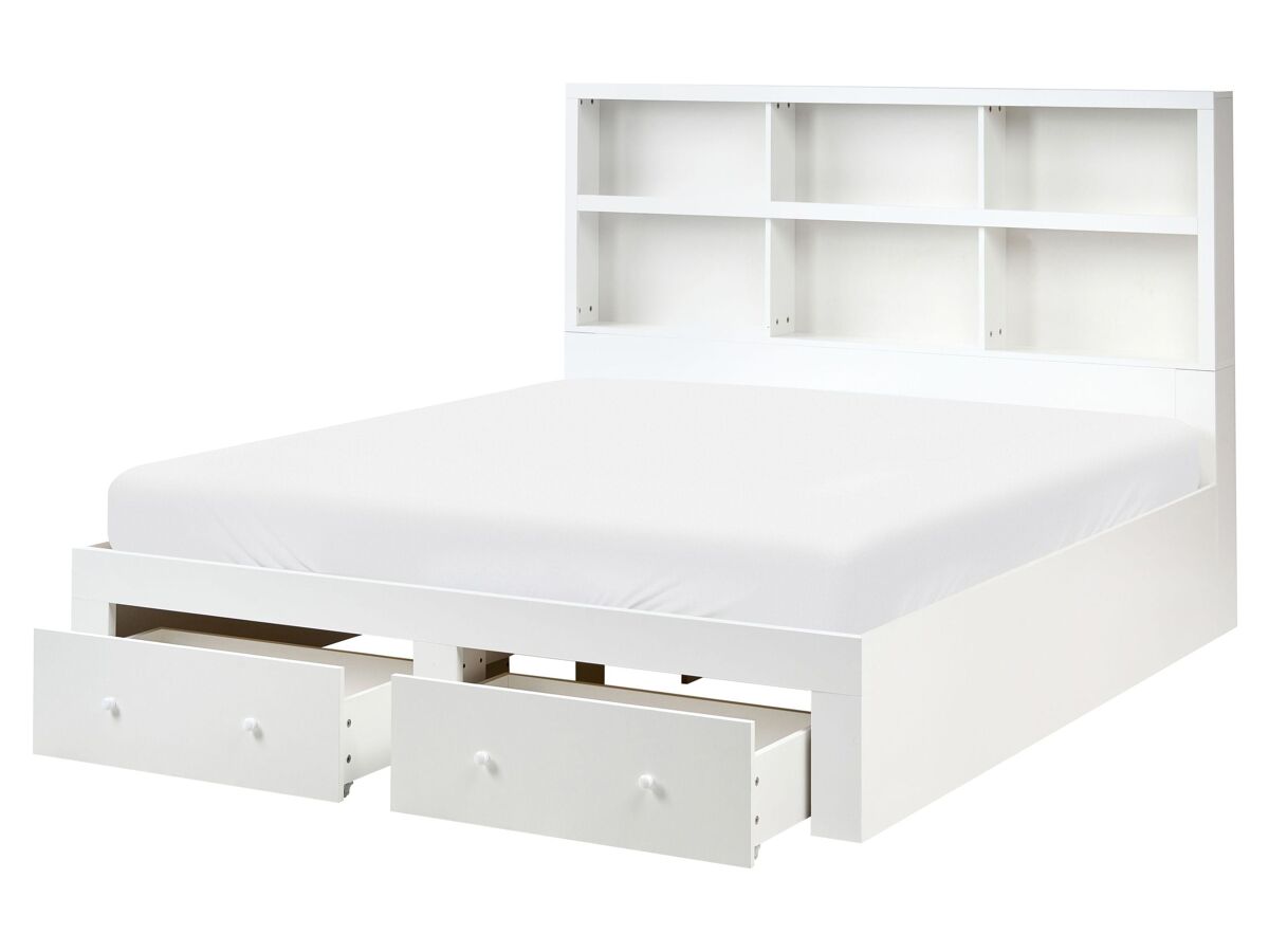 Beliani Cama con cajones MDF TARARE 164x220