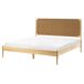 Beliani Cama matrimonial Madera de pino Brunemont 167x208 Beliani Cama matrimonial Madera de pino Brunemont 167x208 Marrón Claro
