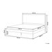 Beliani Cama matrimonial Madera de pino Brunemont 167x208 Beliani Cama matrimonial Madera de pino Brunemont 167x208 Marrón Claro