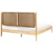 Beliani Cama matrimonial Madera de pino Brunemont 167x208 Beliani Cama matrimonial Madera de pino Brunemont 167x208 Marrón Claro