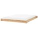 Beliani Cama matrimonial Madera de caucho Antras 191x212 Beliani Cama matrimonial Madera de caucho Antras 191x212 Marrón Claro