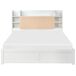 Beliani Cama matrimonial MDF Bizou 168x227 Beliani Cama matrimonial MDF Bizou 168x227 Blanco