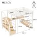 Cama alta para niños 252x145 Cama alta para niños 252x145 Blanco
