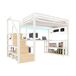 Cama alta para niños 252x145 Cama alta para niños 252x145 Blanco
