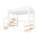 Cama alta para niños 252x145 Cama alta para niños 252x145 Blanco