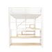 Cama alta para niños 252x145 Cama alta para niños 252x145 Blanco