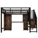 Cama alta para niños 251x98 Cama alta para niños 251x98 Negro