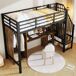Cama alta para niños 251x98 Cama alta para niños 251x98 Negro