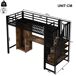 Cama alta para niños 251x98 Cama alta para niños 251x98 Negro