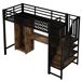 Cama alta para niños 251x98 Cama alta para niños 251x98 Negro