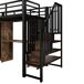 Cama alta para niños 251x98 Cama alta para niños 251x98 Negro
