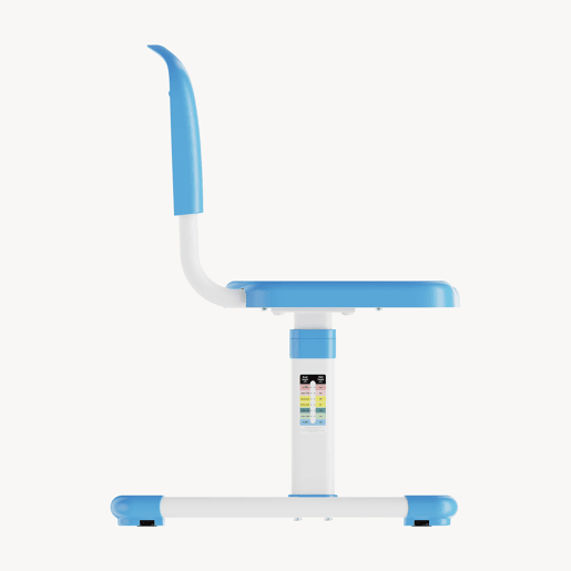 Cadeira de criança Sauda regulável em altura 75x36x46 cm azul céubranco en.casa