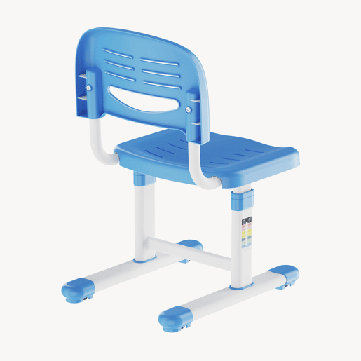 Cadeira de criança Sauda regulável em altura 75x36x46 cm azul céubranco en.casa