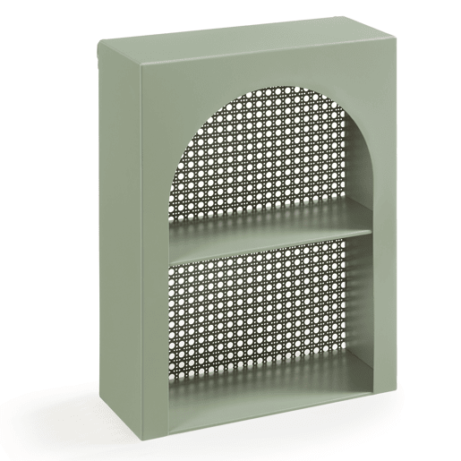 Prateleira de parede Jäller metal 40x30x13 cm Verde en.casa
