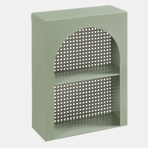 Prateleira de parede Jäller metal 40x30x13 cm Verde en.casa