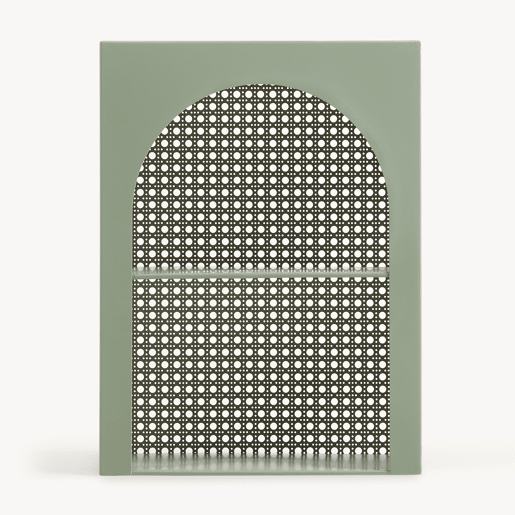 Prateleira de parede Jäller metal 40x30x13 cm Verde en.casa