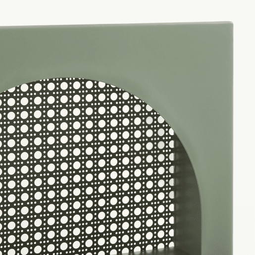 Prateleira de parede Jäller metal 40x30x13 cm Verde en.casa