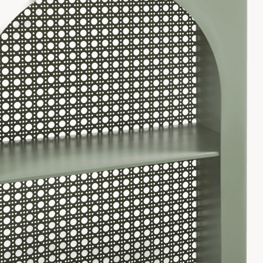 Prateleira de parede Jäller metal 40x30x13 cm Verde en.casa