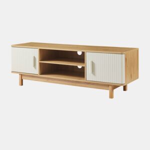 Armário para televisão Ferrersp 2 portas MDF 140x40x45 cm CarvalhoAreia en.casa