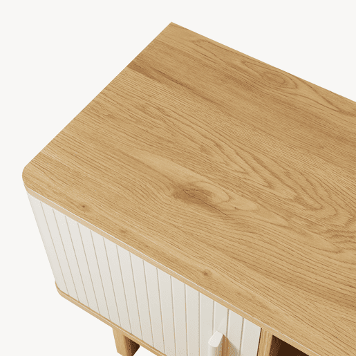 Armário para televisão Ferrersp 2 portas MDF 140x40x45 cm CarvalhoAreia en.casa