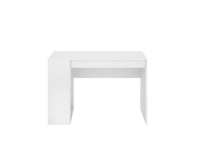 Escritorio teo 2 compartimentos y cajón blanco 74,5x115x50 cm