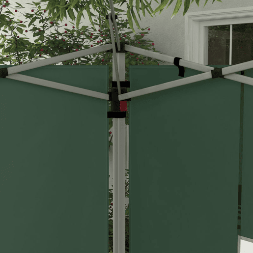 Outsunny 2 Painéis Laterais para Tenda de 3x3  3x4 m 295x195 cm Parede de Substituição de Tecido Oxford para Tendas Dobráveis com Janela para Jardim Exterior Festas Verde
