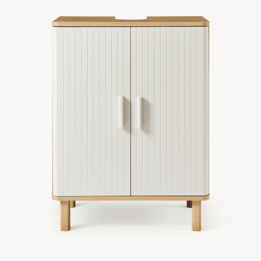 Móvel de apoio para lavatório Ferrersp 3 compartimentos 80x60x35 cm carvalhoareia en.casa Móvel de apoio para lavatório Ferrersp 3 compartimentos 80x60x35 cm carvalhoareia en.casa