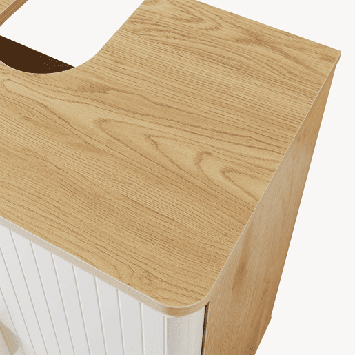 Móvel de apoio para lavatório Ferrersp 3 compartimentos 80x60x35 cm carvalhoareia en.casa Móvel de apoio para lavatório Ferrersp 3 compartimentos 80x60x35 cm carvalhoareia en.casa